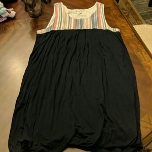 Porridge balloon hem sleeveless dress